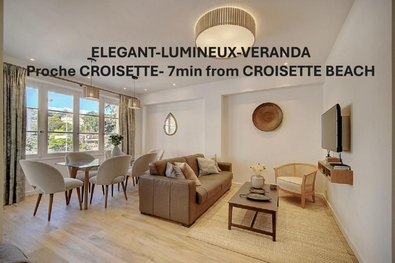 Magnifique 3 Pieces Renove Cannes Centre 'Banane' Avec Veranda ! A2B88 Екстер'єр фото